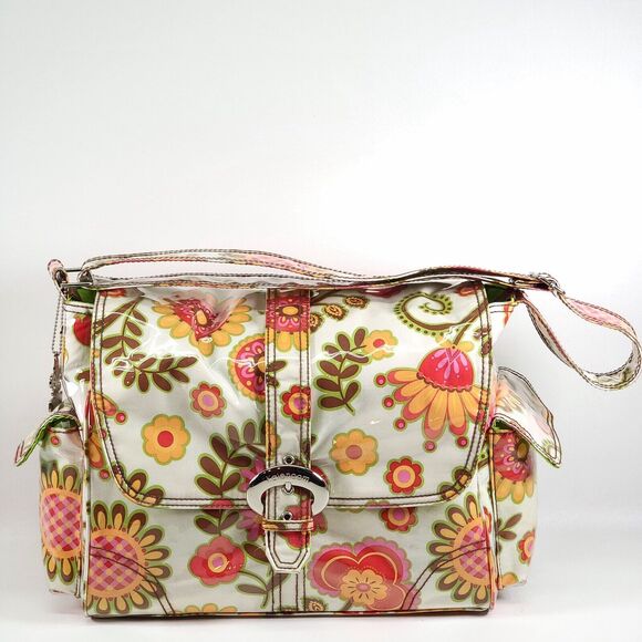 Kalencom New Orleans Diaper Bag Large Multicolor Cotton Floral With Changing Mat - Picture 2 of 16